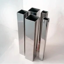 Tailles de tubes carrés en acier inoxydable